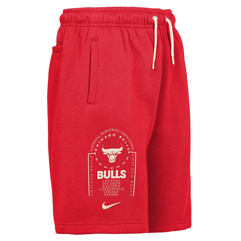 Chicago Bulls Youth Courtside Club Fleece Shorts Red - NBA