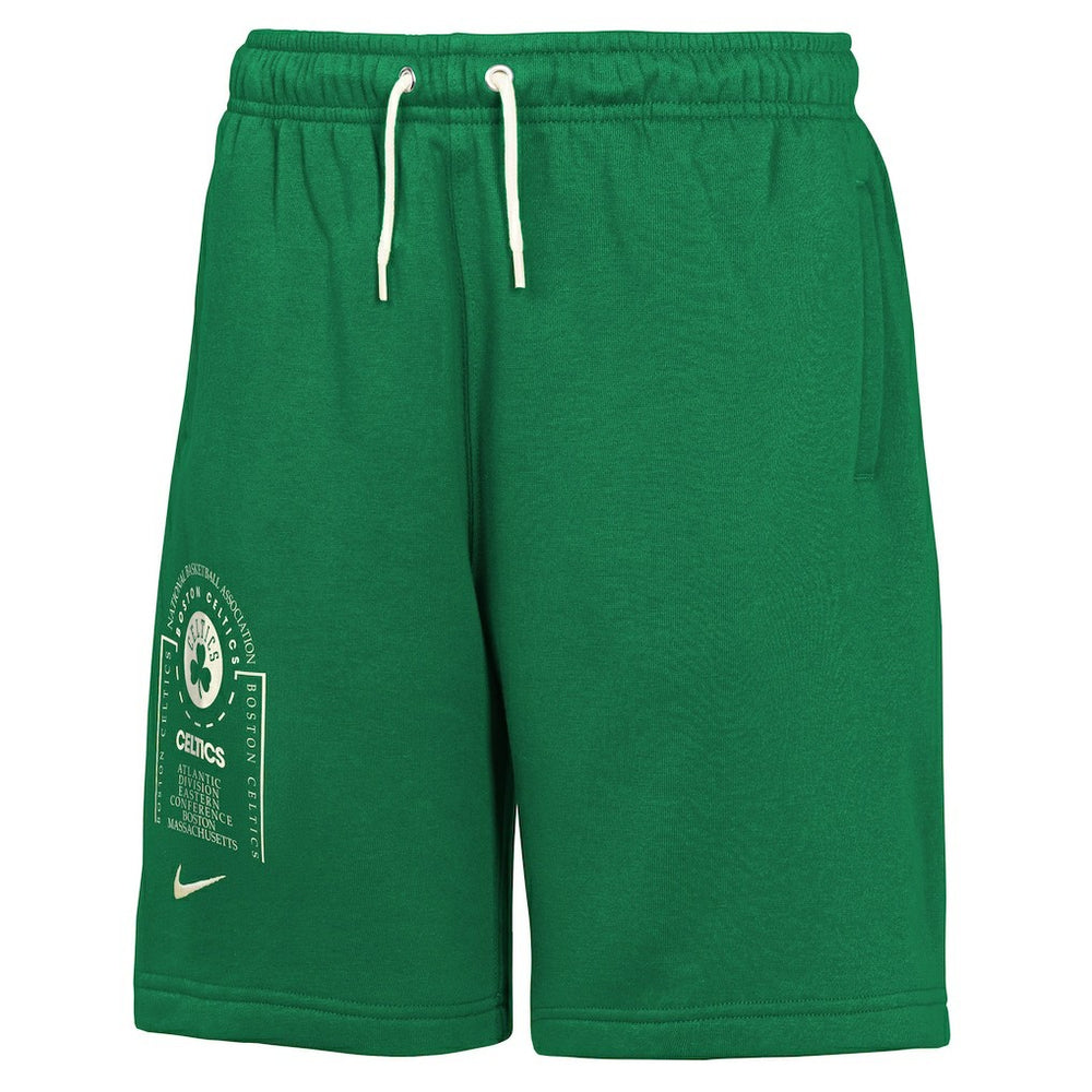 Boston Celtics Youth Courtside Club Fleece Shorts Kelly Green - NBA