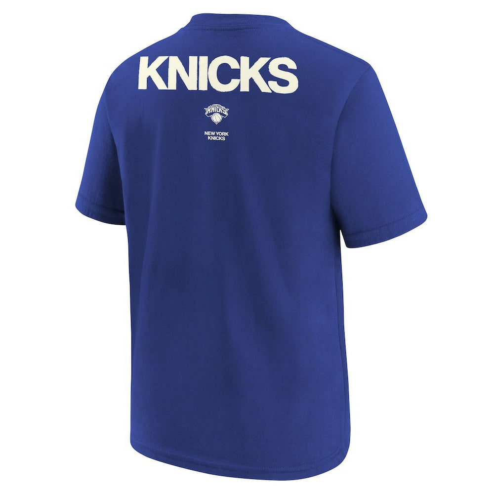 New York Knicks Jordan Brand Youth Courtside Statement 85 T-Shirt Royal - NBA