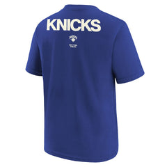 New York Knicks Jordan Brand Youth Courtside Statement 85 T-Shirt Royal - NBA