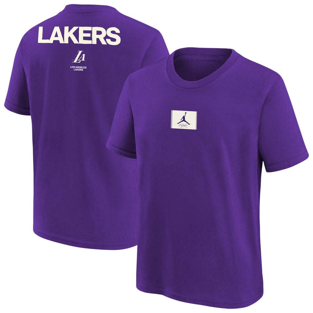 Los Angeles Lakers Jordan Brand Youth Courtside Statement 85 T-Shirt Purple - NBA