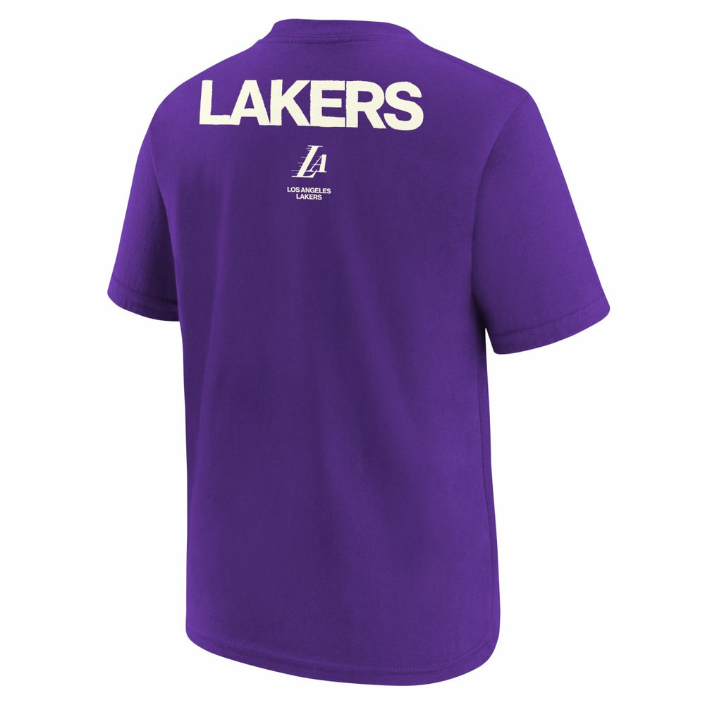 Los Angeles Lakers Jordan Brand Youth Courtside Statement 85 T-Shirt Purple - NBA