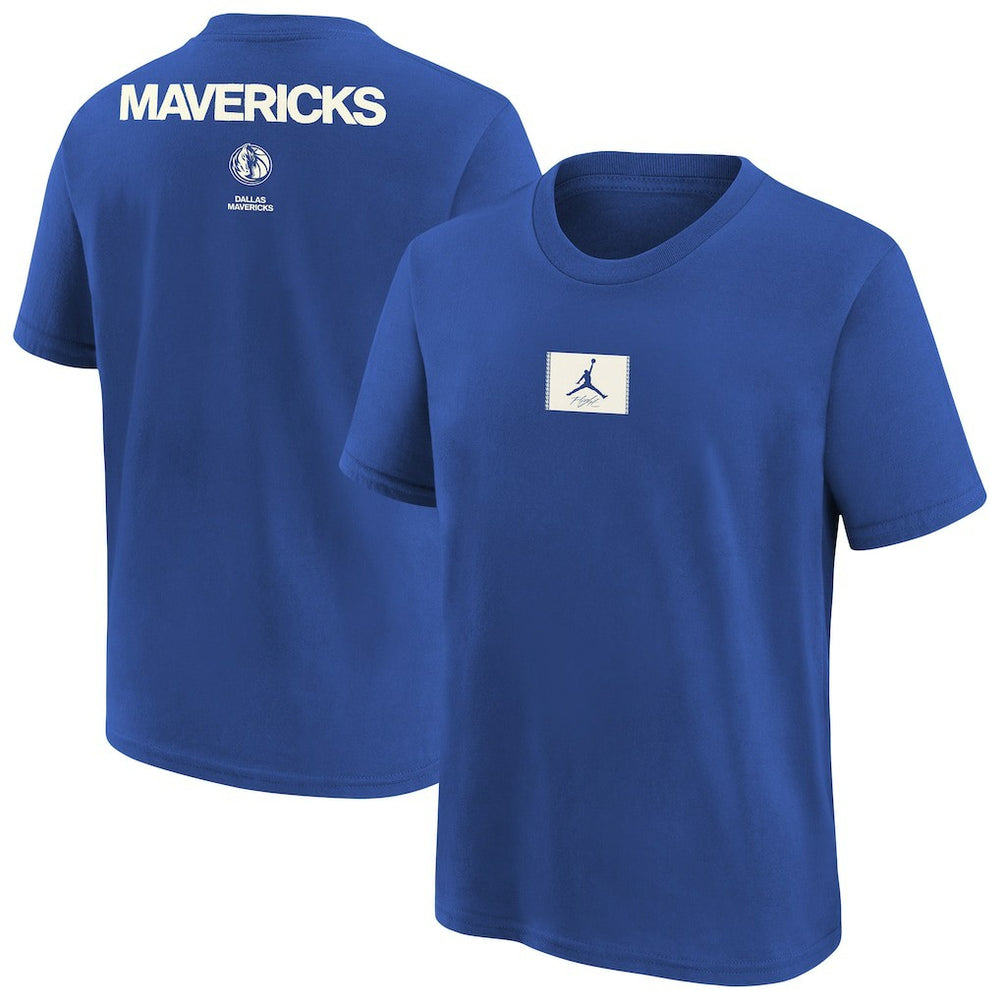 Dallas Mavericks Jordan Brand Youth Courtside Statement 85 T-Shirt Royal - NBA