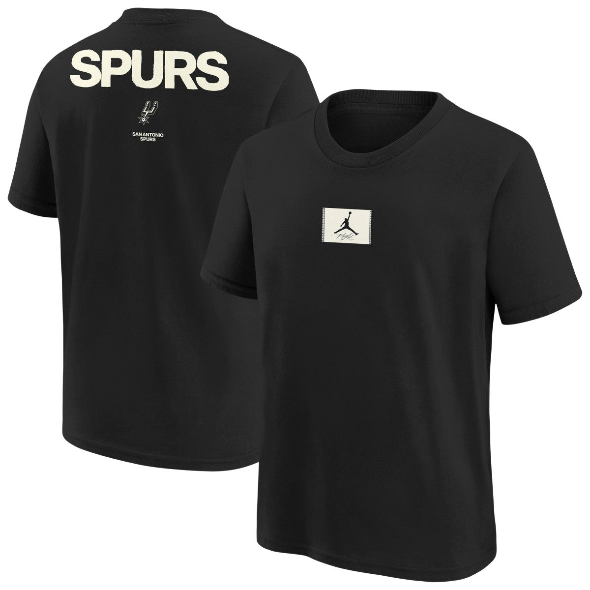 San Antonio Spurs Jordan Brand Youth Courtside Statement 85 T-Shirt Black - NBA