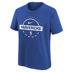Dallas Mavericks Youth Practice T-Shirt Blue - NBA