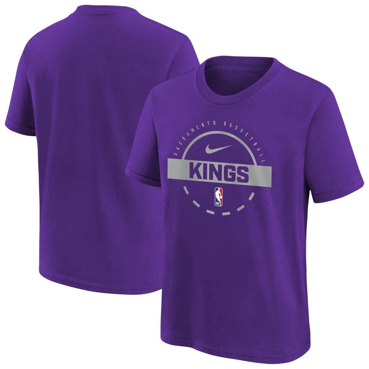 Sacramento Kings Youth Practice T-Shirt Purple - NBA