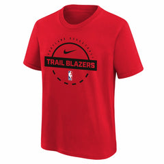 Portland Trail Blazers Youth Practice T-Shirt Red - NBA