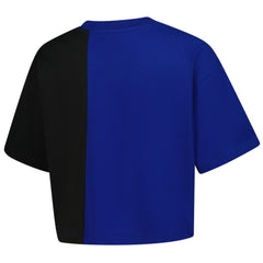 Chicago Cubs New Era Women's Upcycled Colorblocked Boxy Cropped T-Shirt - MLB