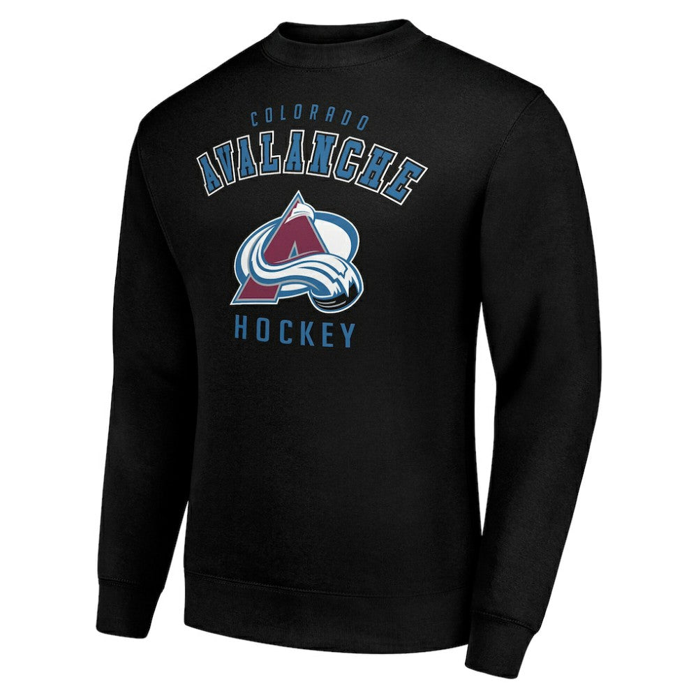 Colorado Avalanche Men's Starter Team Logo Fleece Pullover Sweatshirt - Black - NHL