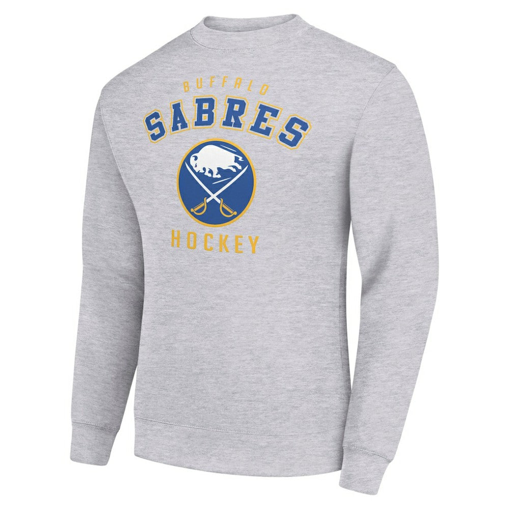 Buffalo Sabres Men's Starter Team Logo Fleece Pullover Sweatshirt - Heather Gray - NHL