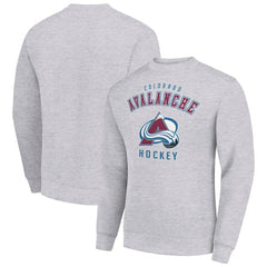 Colorado Avalanche Men's Starter Team Logo Fleece Pullover Sweatshirt - Heather Gray - NHL