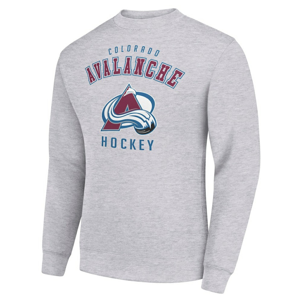 Colorado Avalanche Men's Starter Team Logo Fleece Pullover Sweatshirt - Heather Gray - NHL