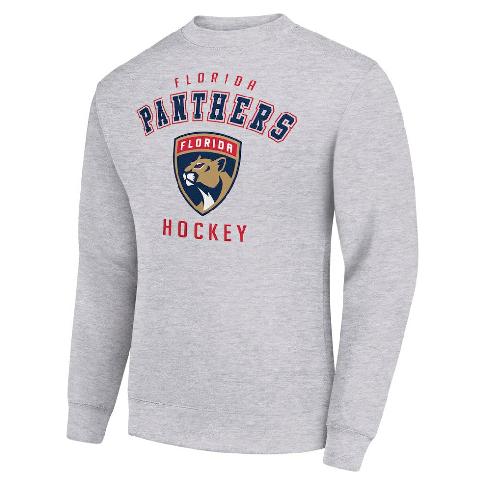 Florida Panthers Men's Starter Team Logo Fleece Pullover Sweatshirt - Heather Gray - NHL