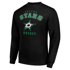 Dallas Stars Men's Starter Team Logo Fleece Pullover Sweatshirt - Black - NHL