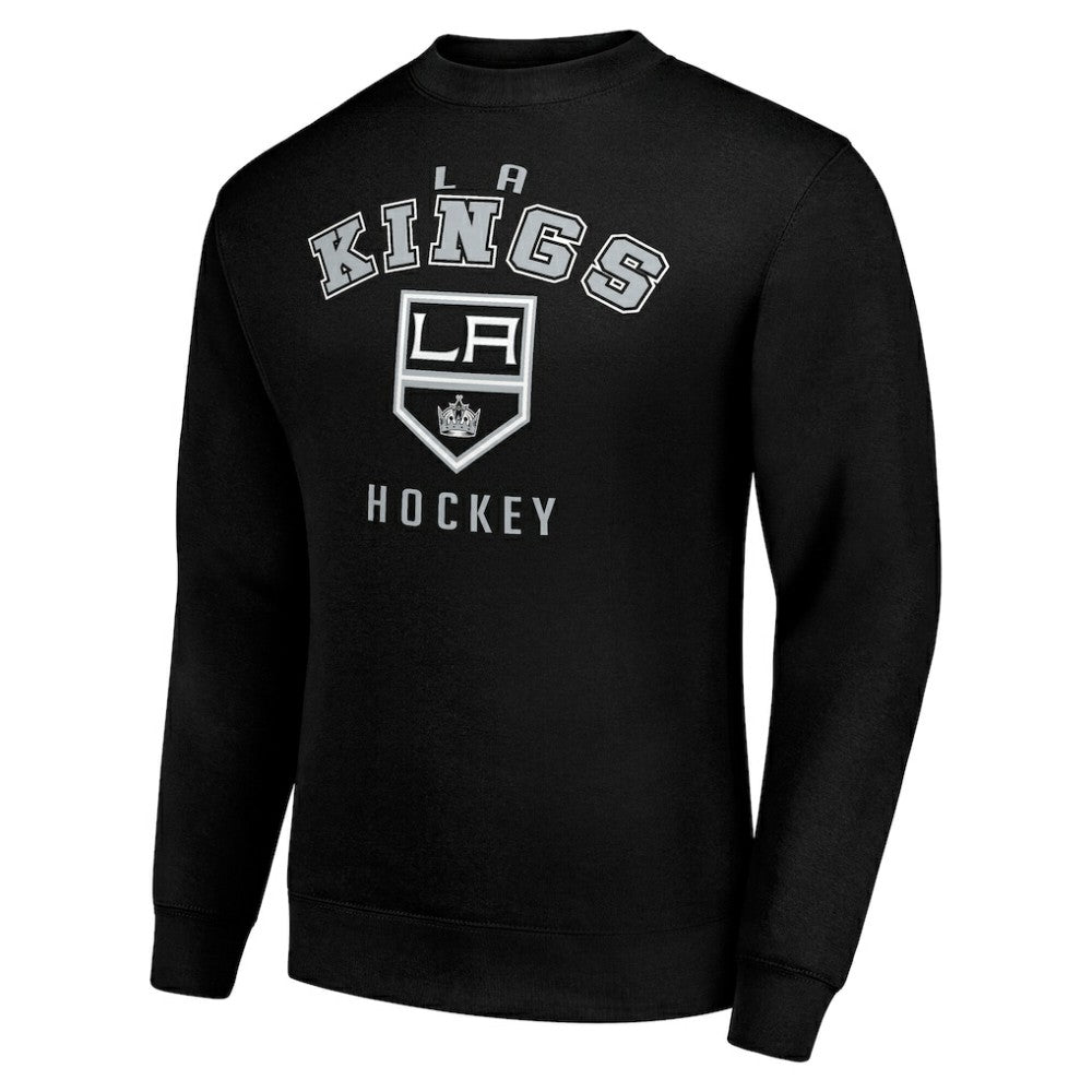 Los Angeles Kings Men's Starter Team Logo Fleece Pullover Sweatshirt - Black - NHL