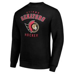 Ottawa Senators Men's Starter Team Logo Fleece Pullover Sweatshirt - Black - NHL