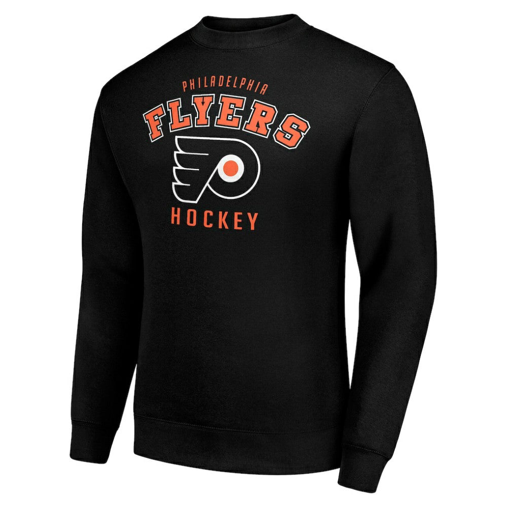 Philadelphia Flyers Men's Starter Team Logo Fleece Pullover Sweatshirt - Black - NHL