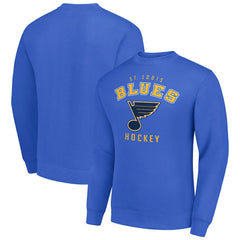 St. Louis Blues Men's Starter Team Logo Fleece Pullover Sweatshirt - Blue - NHL