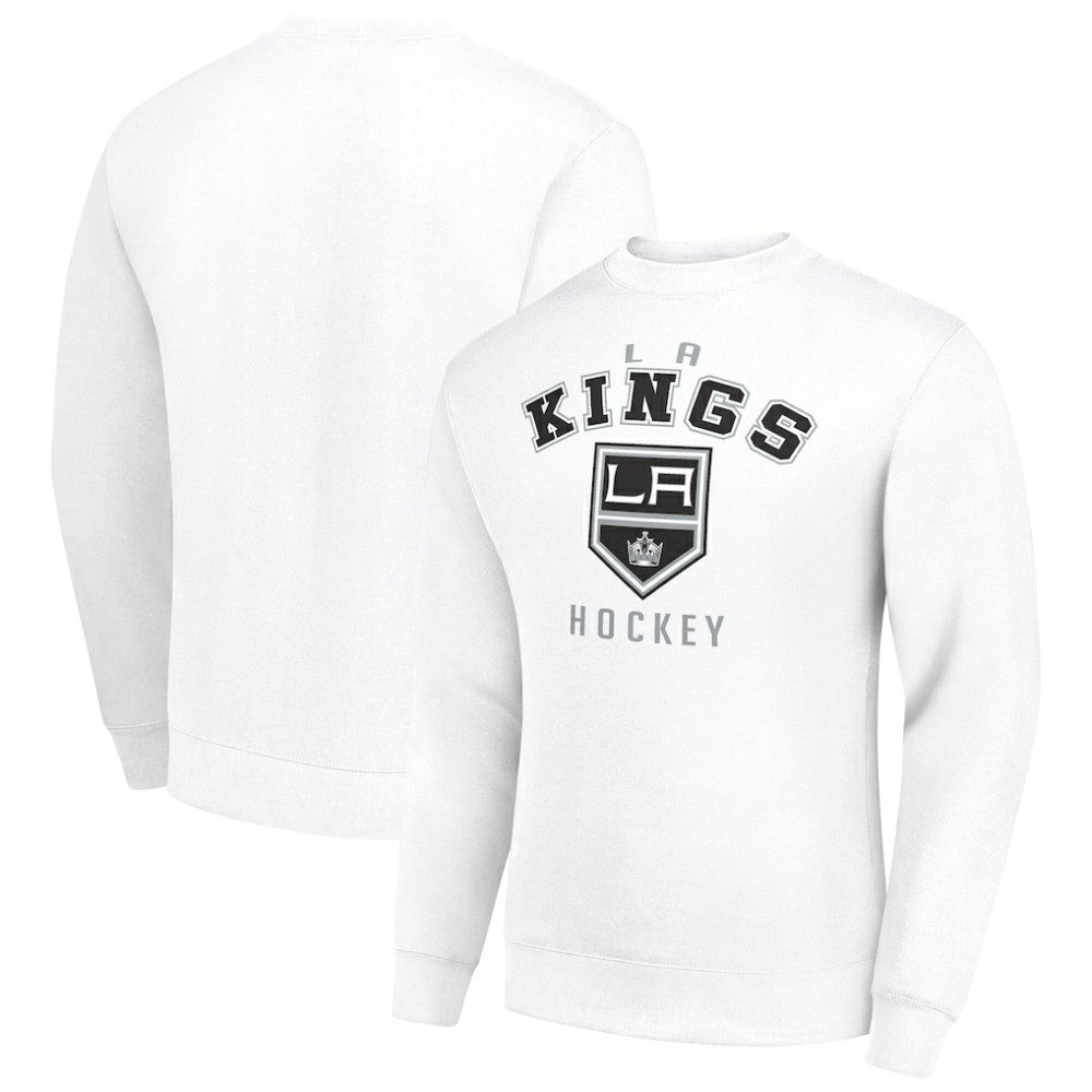 Los Angeles Kings Men's Starter Team Logo Fleece Pullover Sweatshirt - White - NHL