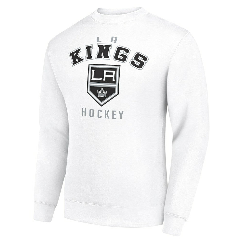 Los Angeles Kings Men's Starter Team Logo Fleece Pullover Sweatshirt - White - NHL