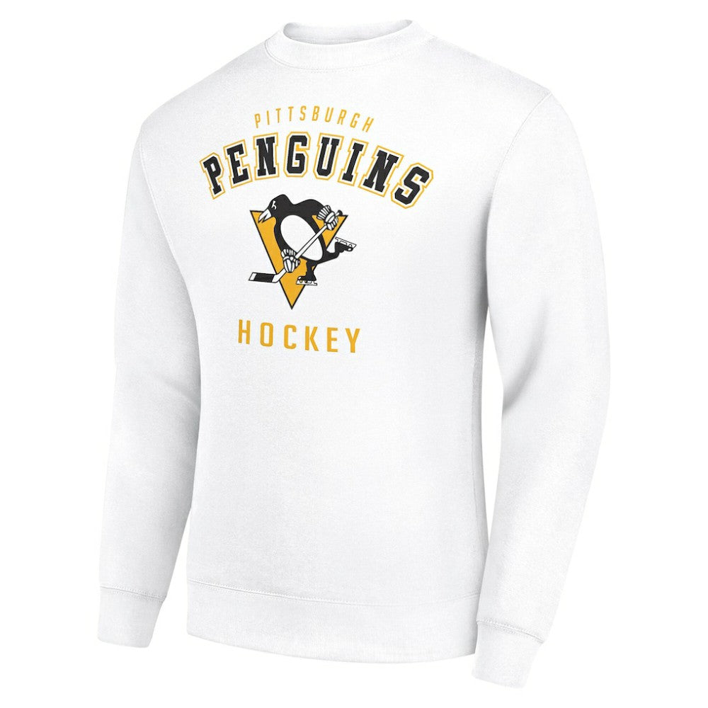 Pittsburgh Penguins Men's Starter Team Logo Fleece Pullover Sweatshirt - White - NHL