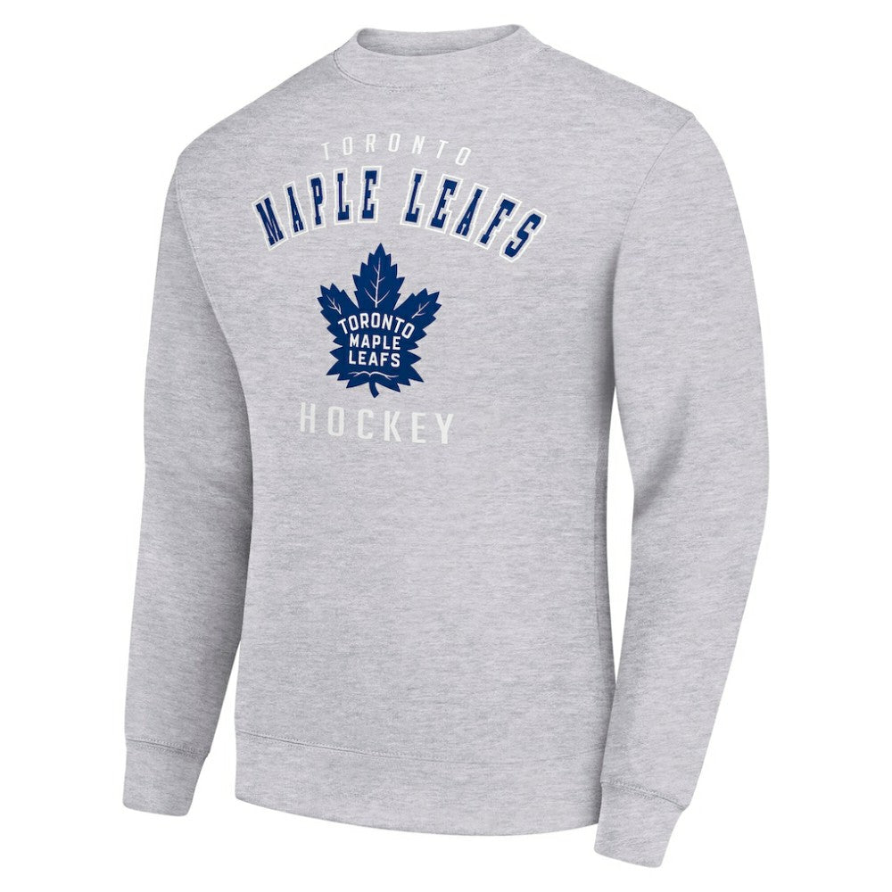 Toronto Maple Leafs Men's Starter Team Logo Fleece Pullover Sweatshirt - Heather Gray - NHL