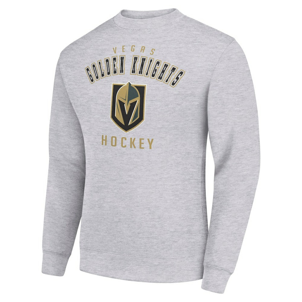 Vegas Golden Knights Men's Starter Team Logo Fleece Pullover Sweatshirt - Heather Gray - NHL