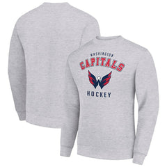 Washington Capitals Men's Starter Team Logo Fleece Pullover Sweatshirt - Heather Gray - NHL