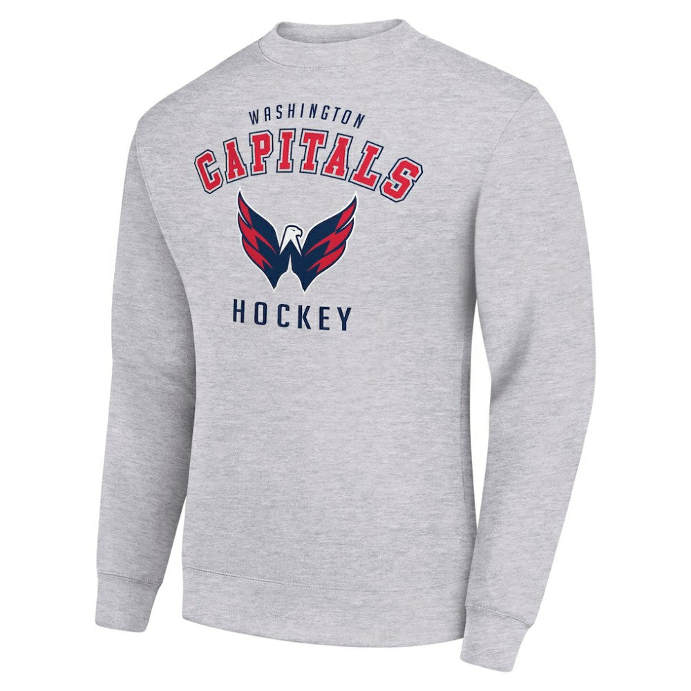 Washington Capitals Men's Starter Team Logo Fleece Pullover Sweatshirt - Heather Gray - NHL