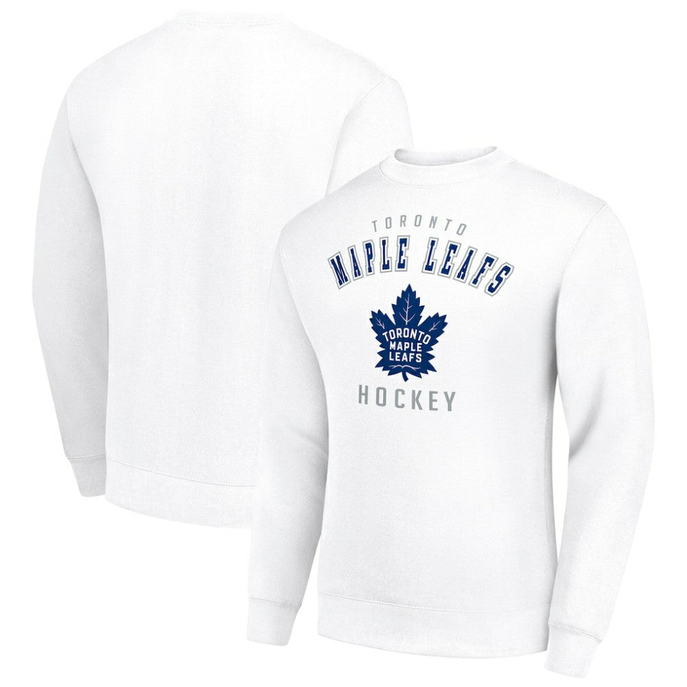Toronto Maple Leafs Men's Starter Team Logo Fleece Pullover Sweatshirt - White - NHL