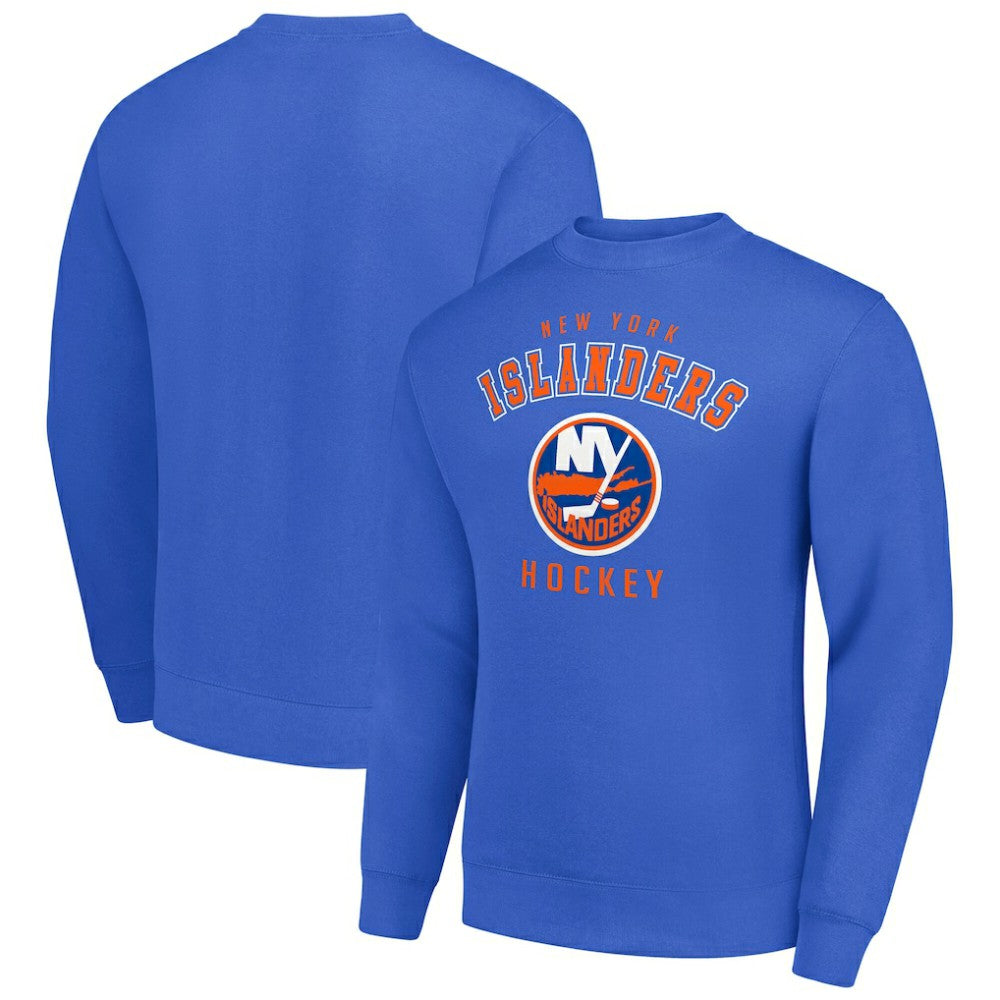 New York Islanders Men's Starter Team Logo Fleece Pullover Sweatshirt - Royal - NHL