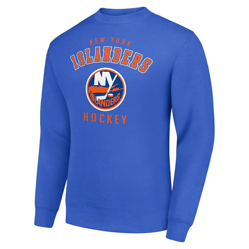 New York Islanders Men's Starter Team Logo Fleece Pullover Sweatshirt - Royal - NHL
