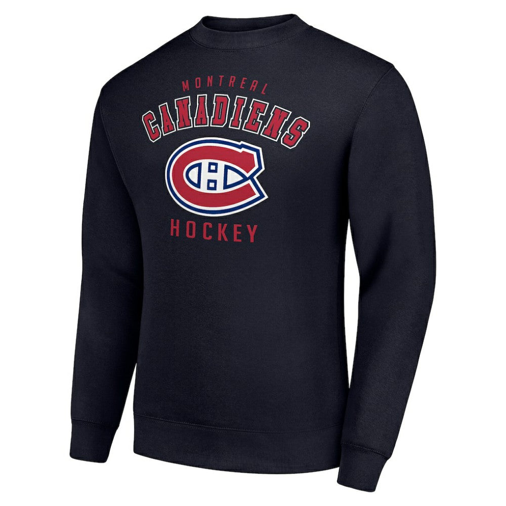 Montreal Canadiens Men's Starter Team Logo Fleece Pullover Sweatshirt - Navy - NHL