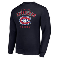 Montreal Canadiens Men's Starter Team Logo Fleece Pullover Sweatshirt - Navy - NHL