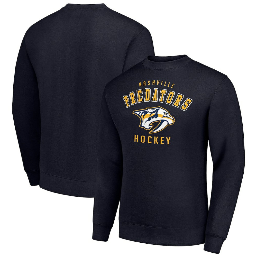 Nashville Predators Men's Starter Team Logo Fleece Pullover Sweatshirt - Navy - NHL
