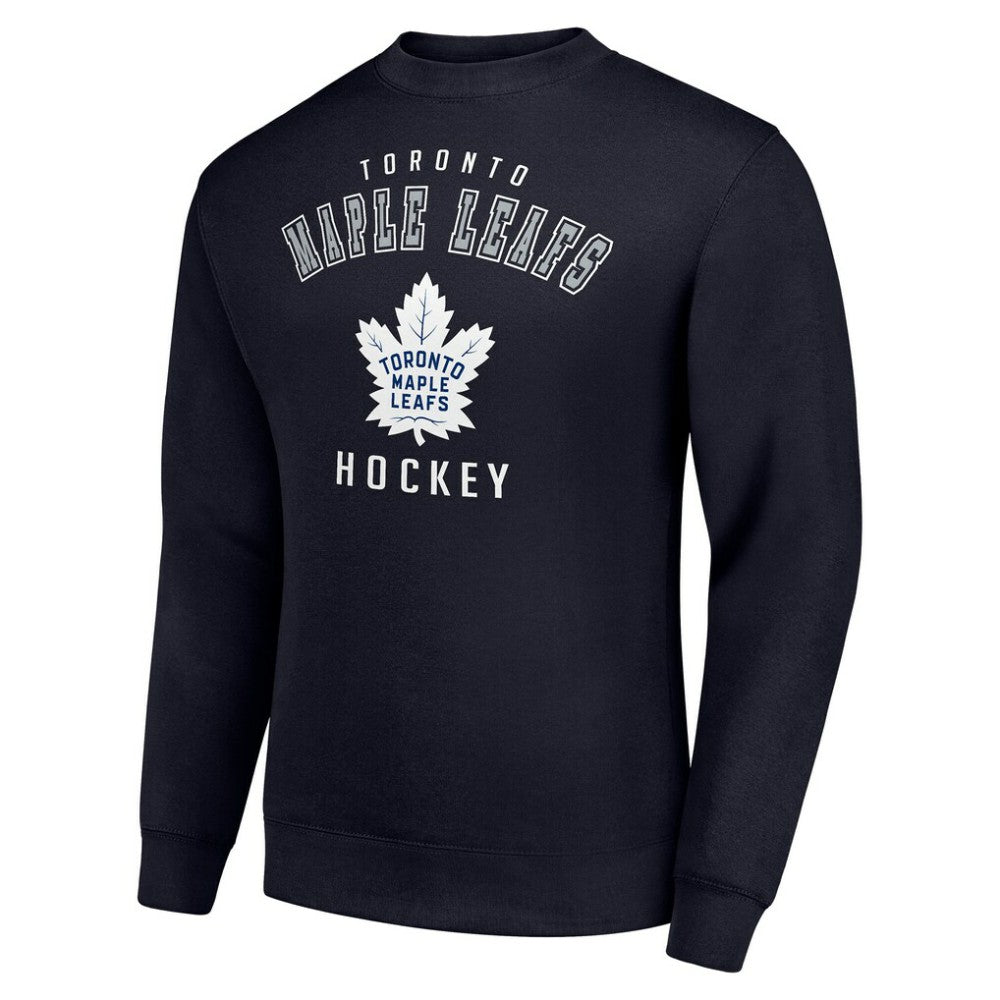 Toronto Maple Leafs Men's Starter Team Logo Fleece Pullover Sweatshirt - Navy - NHL