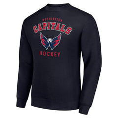 Washington Capitals Men's Starter Team Logo Fleece Pullover Sweatshirt - Navy - NHL