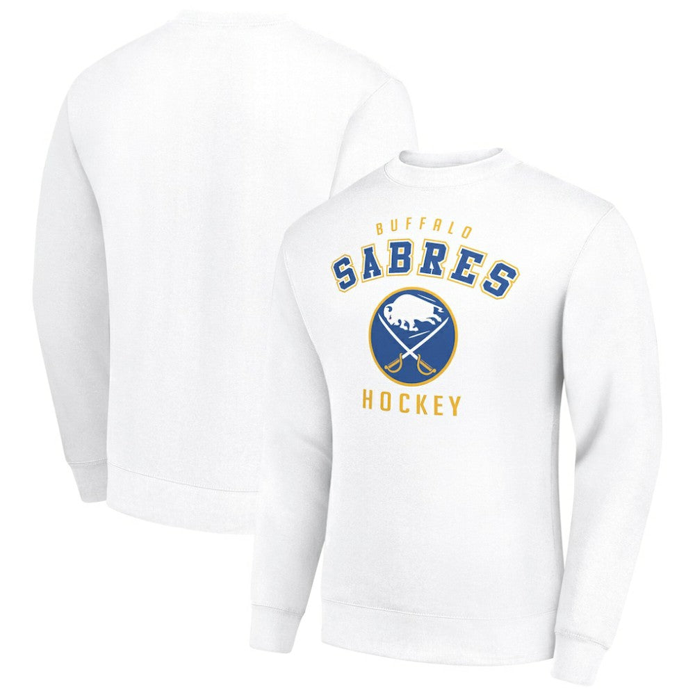 Buffalo Sabres Men's Starter Team Logo Fleece Pullover Sweatshirt - White - NHL