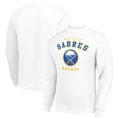 Buffalo Sabres Men's Starter Team Logo Fleece Pullover Sweatshirt - White - NHL