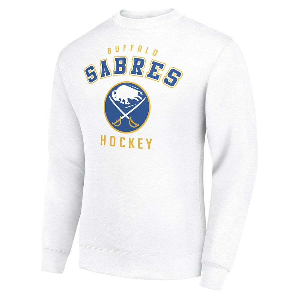 Buffalo Sabres Men's Starter Team Logo Fleece Pullover Sweatshirt - White - NHL