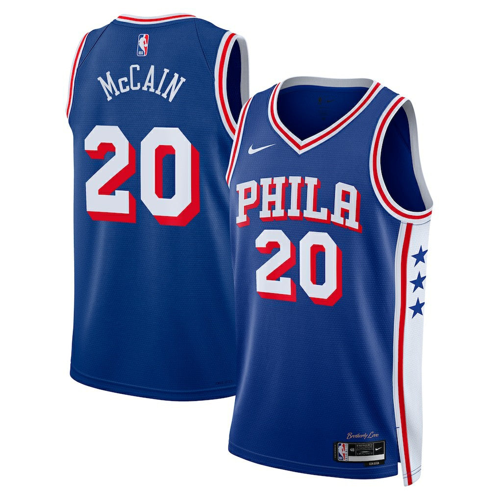 Jared McCain Philadelphia 76ers Swingman Jersey Icon Edition Royal - NBA