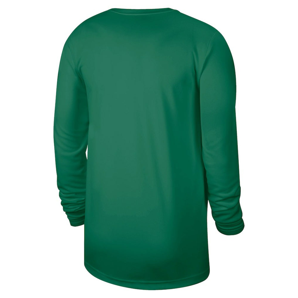 Boston Celtics 2025/26 On-Court Flare Dri-FIT Practice Long Sleeve Tri-Blend T-Shirt Kelly Green - NBA