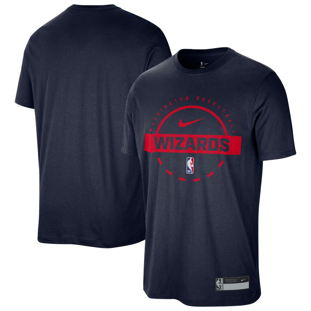 Washington Wizards 2025/26 On-Court Flare Performance Practice T-Shirt Navy - NBA
