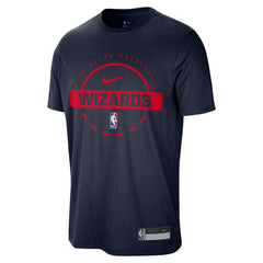 Washington Wizards 2025/26 On-Court Flare Performance Practice T-Shirt Navy - NBA