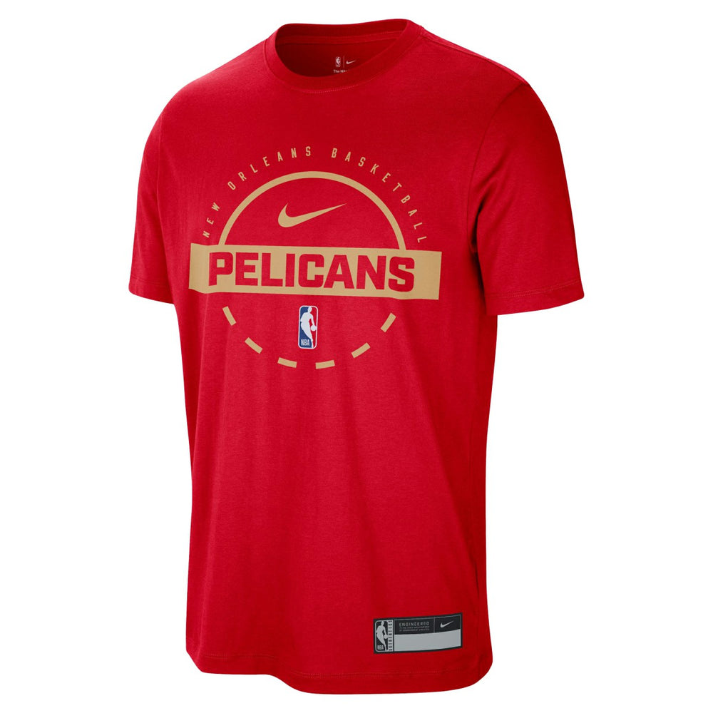 New Orleans Pelicans 2025/26 On-Court Flare Performance Practice T-Shirt Red - NBA