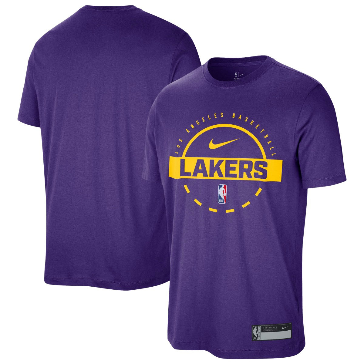 Los Angeles Lakers 2025/26 On-Court Flare Performance Practice T-Shirt Purple - NBA