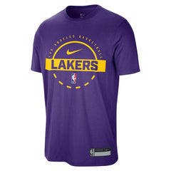 Los Angeles Lakers 2025/26 On-Court Flare Performance Practice T-Shirt Purple - NBA