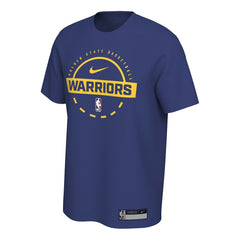 Golden State Warriors 2025/26 On-Court Flare Performance Practice T-Shirt Royal - NBA