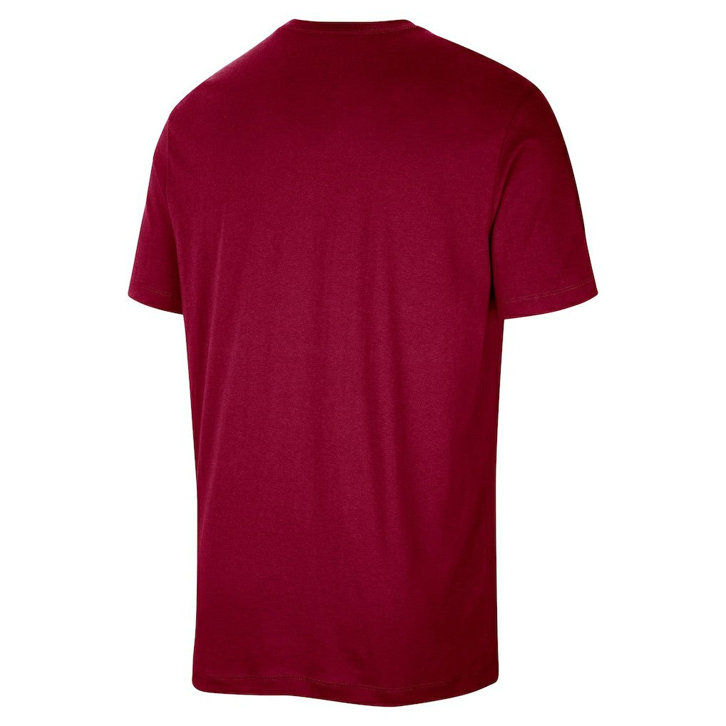 Cleveland Cavaliers 2025/26 On-Court Flare Dri-FIT Tri-Blend Practice T-Shirt Wine - NBA