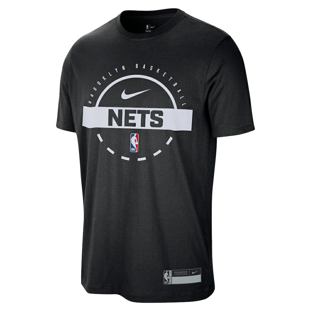 Brooklyn Nets 2025/26 On-Court Flare Performance Practice T-Shirt Black - NBA